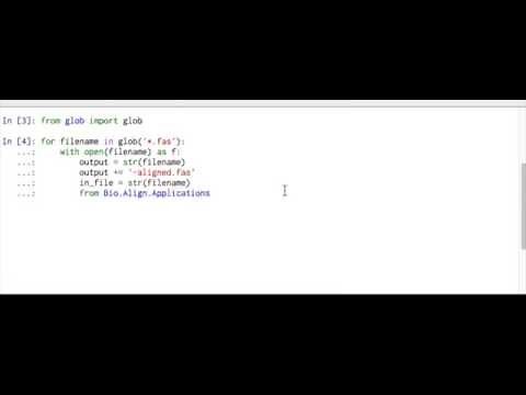 Sequence alignment using biopython tools. Python and Biopython for beginners
