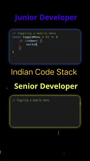 Stop Using if…else for Mobile Menu 🚫📱 #coding #junior #senior #viralvideo