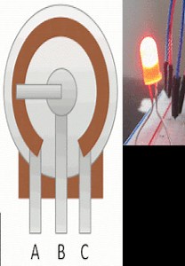 Fading/Controlling led/brightness using Potentiometer (Variable Resistor) and Arduino Uno