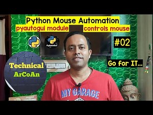 Python Mouse Automation Tutorial (Part-02) | Control Mouse Using Python | moveTo(), click() #python