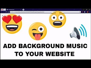 How to Add Audio To A HTML Website
