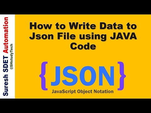 How to Write Data to Json File using JAVA Code