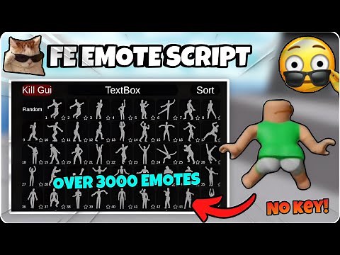 [FE] Emotes/ Dancing Script (- Roblox Scripts *Pastebin* Over 100000 Animation