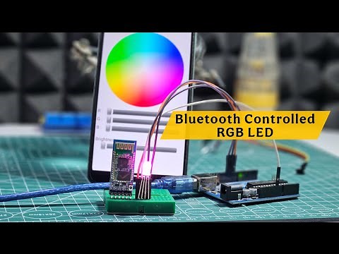 How to Control RGB LED with Phone using HC-05 Bluetooth Module & Arduino Uno | Full Tutorial #led