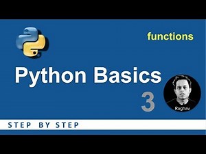 Python Beginners Tutorial | Python Functions | Basic Programming 3
