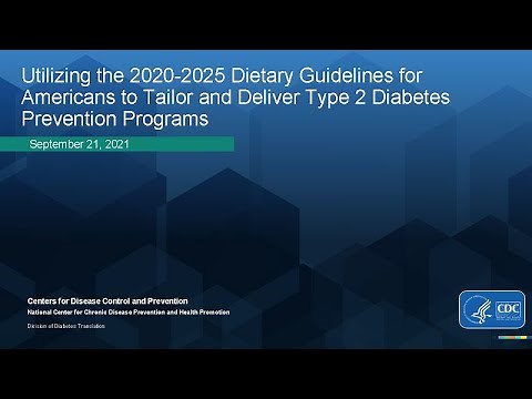 Dietary Guidelines for Americans (GDAs) 2020-2025