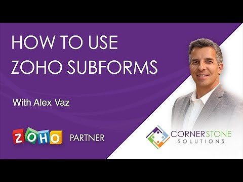 How to Use Zoho Subforms