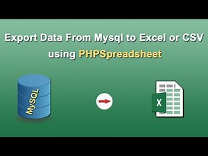 Export Mysql Data in Excel or CSV Format using PHP