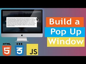 Javascript Project: Javascript PopUp Window