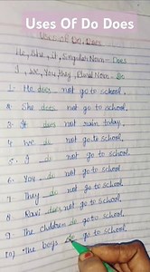 Uses Of Do Does #english