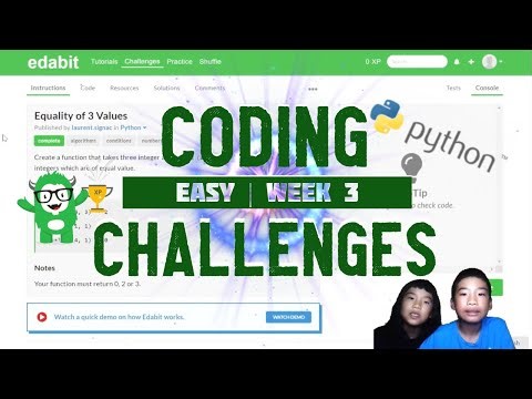 Learn to Code Python | Coding Challenges in Easy Week 3
