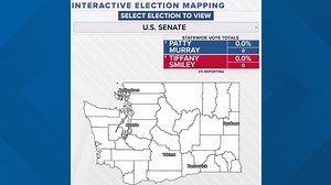 Washington election results map: County-by-county totals for top races