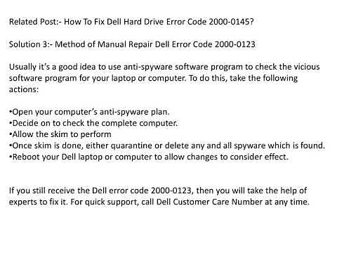 Error Code 2000 0123