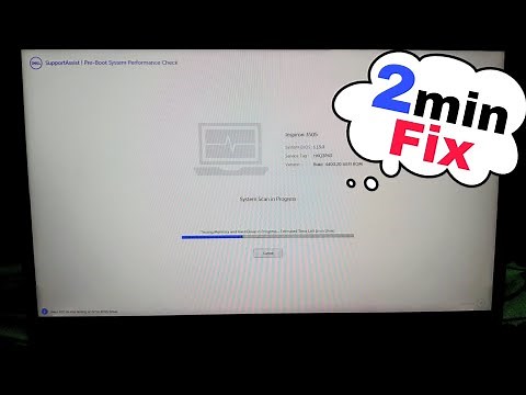 Dell SupportAssist Pre-Boot Performance Check System Scan in Progress |supportassist dell windows 10