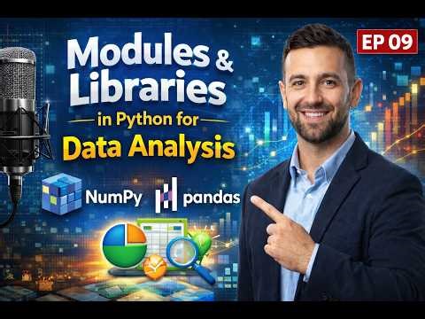 Python Modules & Libraries Explained NumPy & Pandas for Data Analysis EP 09 Python for Data Analysis