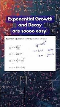 Exponential Growth and Decay are soooo easy! #eoc #education #algebraeoc #mathhelp #mathematics