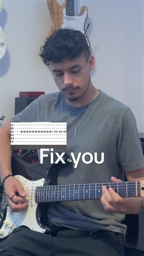 Fix You Guitar Cover Tabs Tutorial