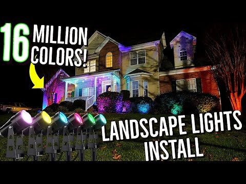 Color Changing Landscape Lights Install | Wi-Fi | LED | 16 Million Colors!