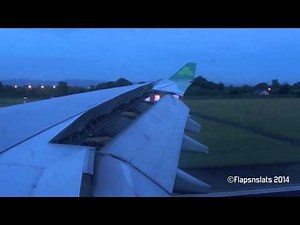 AMAZING SOUND: Heavy A330 Morning Landing Dublin