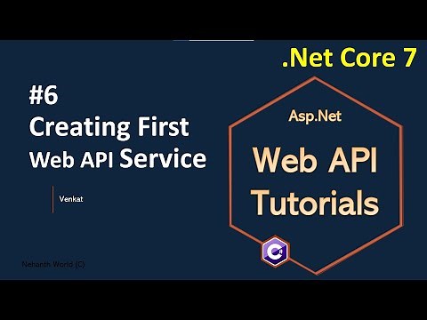 Part 6 Creating first Web/REST api service or endpoint || Asp.Net Core Web API Tutorials C#