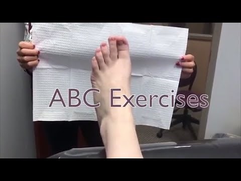 ABC exercises to strengthen ankles