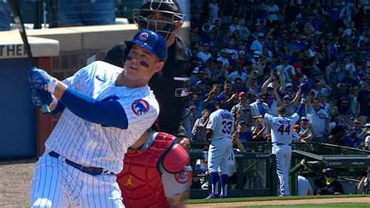 Rizzo homers on 14th pitch of AB