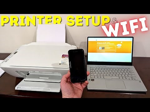 How to setup HP DeskJet 2734e Printer over Wifi and Install Ink | Wireless Printing