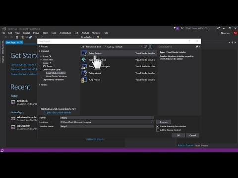 Setup and Deployment in Visual Studio 2017
