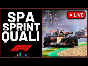 🔴F1 Live 2025 Belgian GP Sprint Qualifying | Commentary + Live Timings | Formula 1 Watchalong