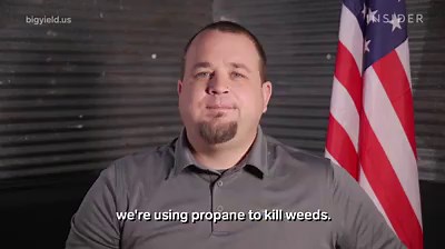 This is how farmers use flame-throwing tractors to kill weeds. | Insider Tech