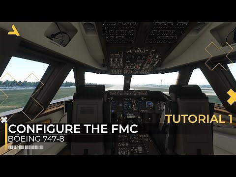 How to Configure the Boeing 747-8 FMC | MSFS 2020 | Tutorial 1