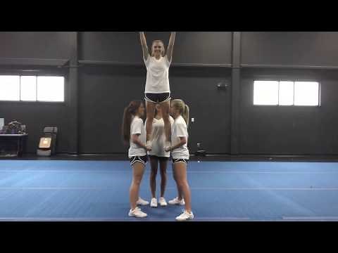 Basic Cheerleading Stunt Progression: Gut Stand