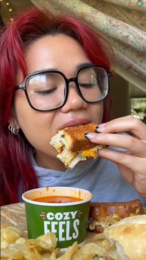 Panera Bread Mukbang | Grilled Cheese with Tomato Soup | ASMR Eating 😋 #panerabreadmenu
