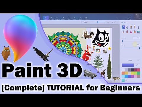 Microsoft Paint 3D Tutorial for Beginners [Complete]