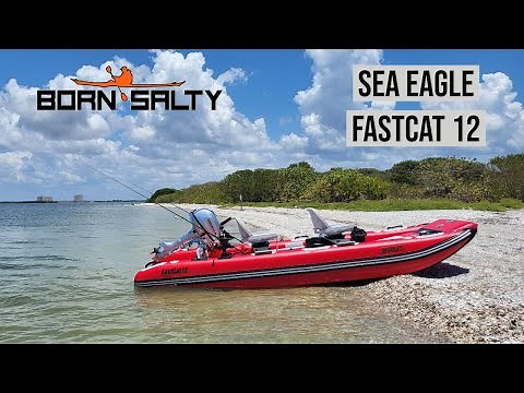 Sea Eagle FastCat 12 Overview and Fishing - Inflatable Catamaran Boat
