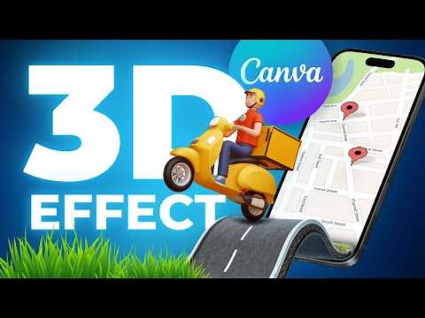 3D Visual Design in Canva Easy Tutorial