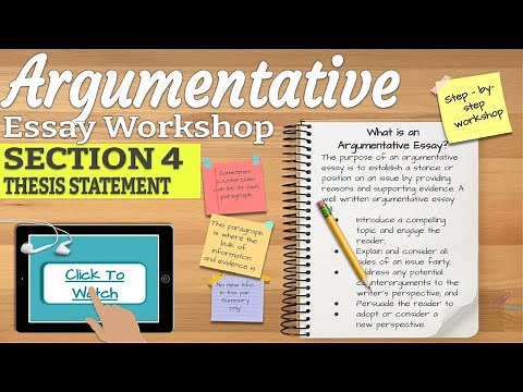How To Write A Thesis Statement For An Argumentative Essay