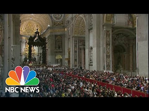 Pope Francis Holds Christmas Eve Midnight Mass From The Vatican