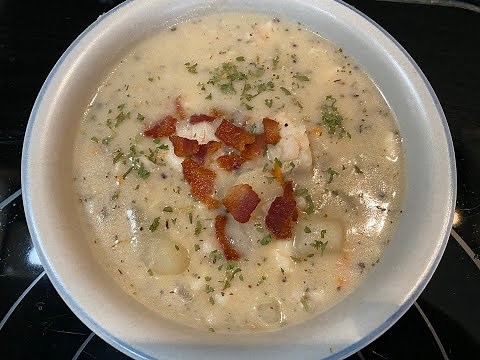 New England Fish Chowder Recipe ~ Haddock