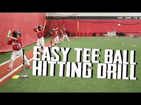 EASY TEE BALL HITTING DRILL | Youth Baseball