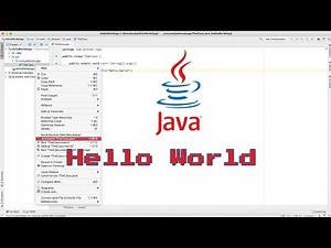 Java Tutorial 1 - How to Create Your FIRST "Hello World" Application