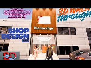 Modern Shop Interior 3D Design | Commercial Space Design Ideas | Retail Showroom 3D Walk through