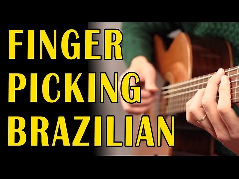 One Note Samba Guitar lesson - fingerpicking TABS and Chords - Great first Bossa Nova fingerstyle!