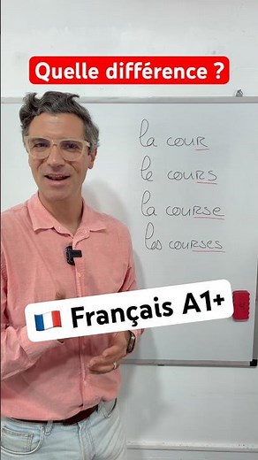 🇫🇷 La cour, le cours, la course, les courses : différences et explications