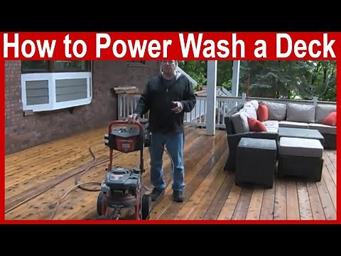 How to Power Wash a Deck