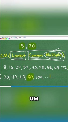 Unlock LCM Secrets Find Lowest Common Multiples FAST! #math #maths #fractions #lcd #lcm