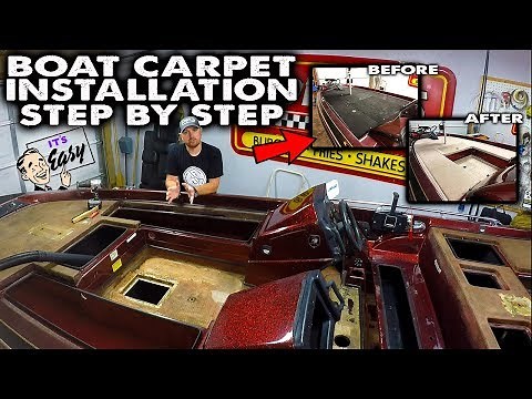 Boat Carpet Installation EASY !! | DIY | 2020 | Step By Step | How To