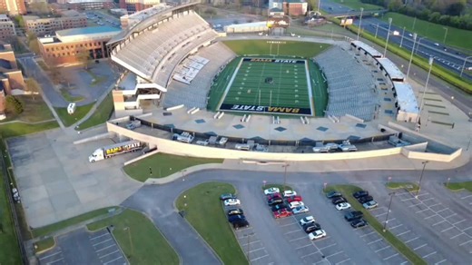 Alabama State University Overhead Drone View