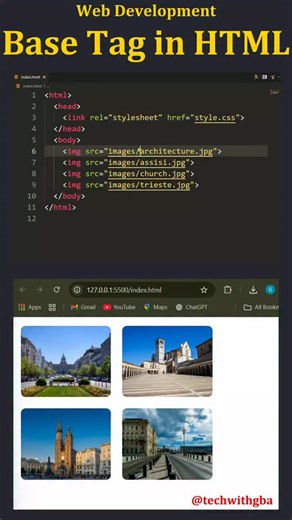 💻 HTML•CSS•JavaScript•Python | Base Tags . Most important tag base tags . | Instagram
