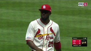 Dexter Fowler throws a perfect strike from center field to put the Reds away in the top of the third. The St. Louis Cardinals are on FSMW and FSGO right now: https://a.fsgo.com/6R60L6oFcW | FanDuel Sports Network Midwest